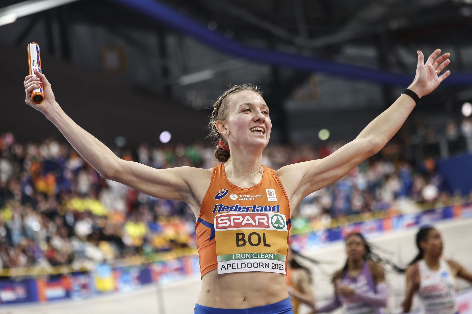 Femke Bol at the European Indoors (Image via: Getty)